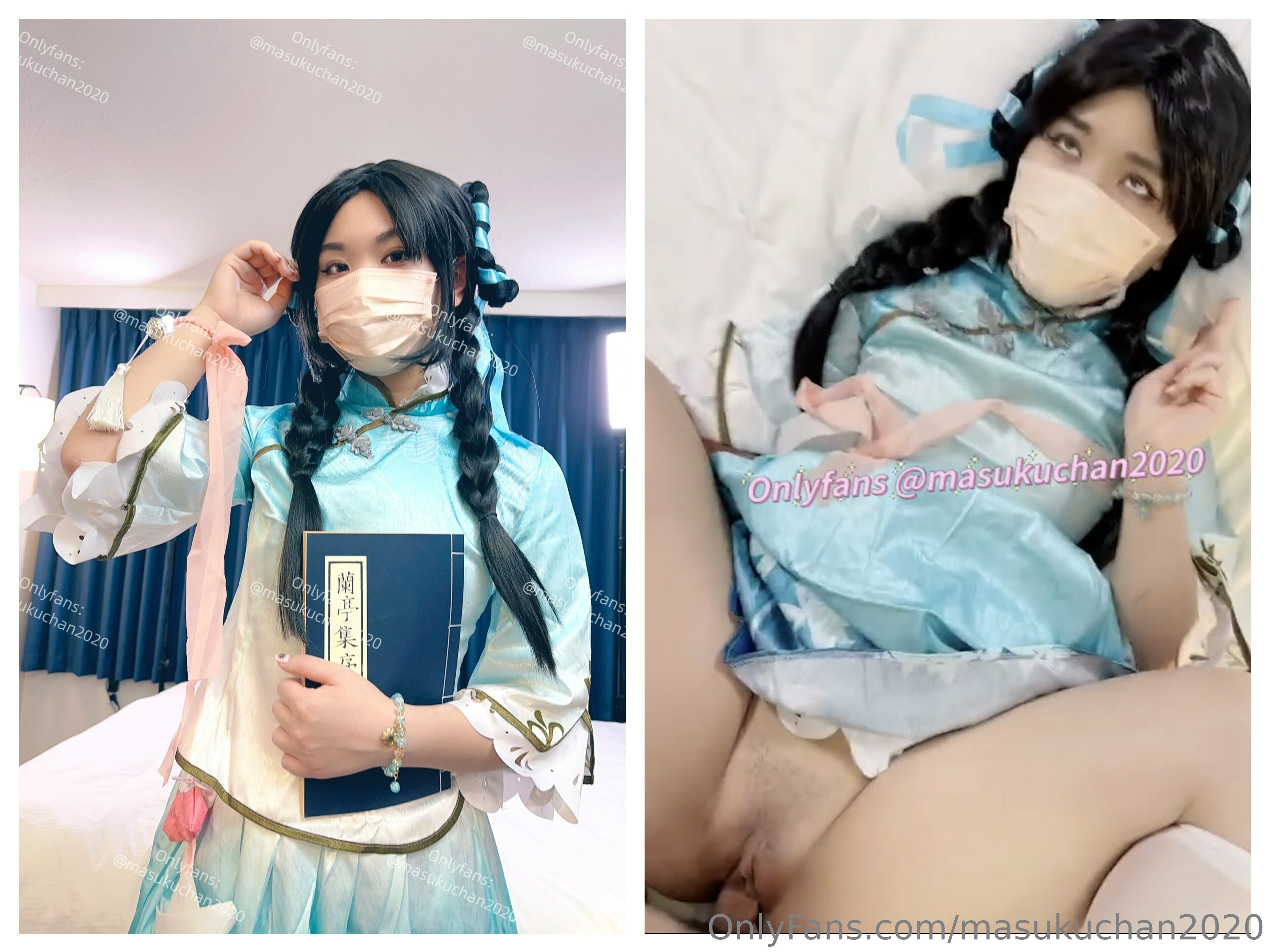 《MasukuChan_穿着性感内衣并且打开双腿摸着小穴自慰给大家看让我好骚好痒》最新高清在线播放封面图